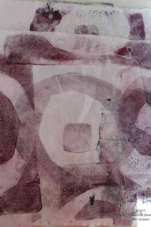 Circle Series Mono print